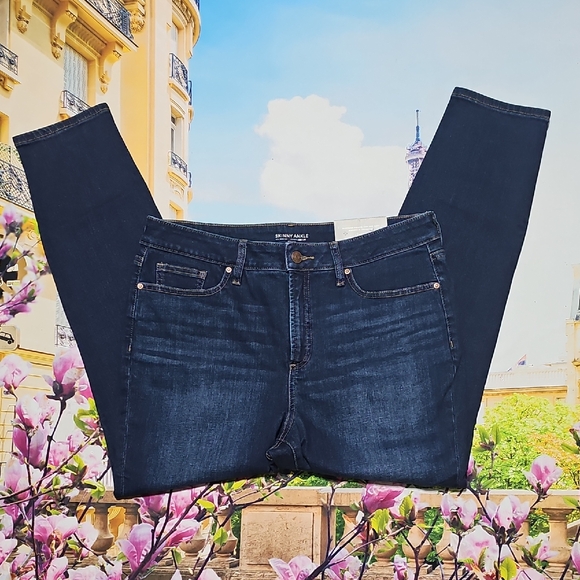 Chico's Denim - Chico's Deep Indigo Skinny High Waisted Jeans Size 10 New